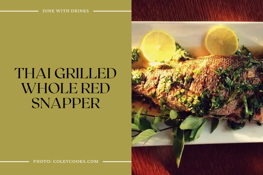 Thai Grilled Whole Red Snapper