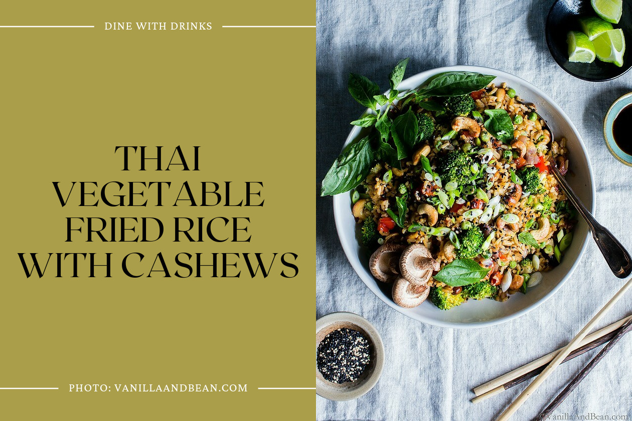Thai Vegetable Fried Rice With Cashews