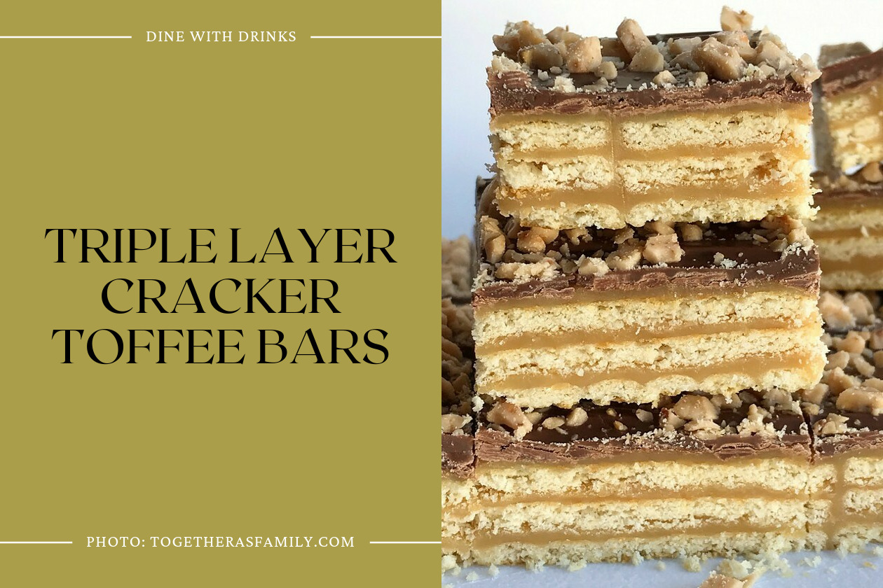 Triple Layer Cracker Toffee Bars