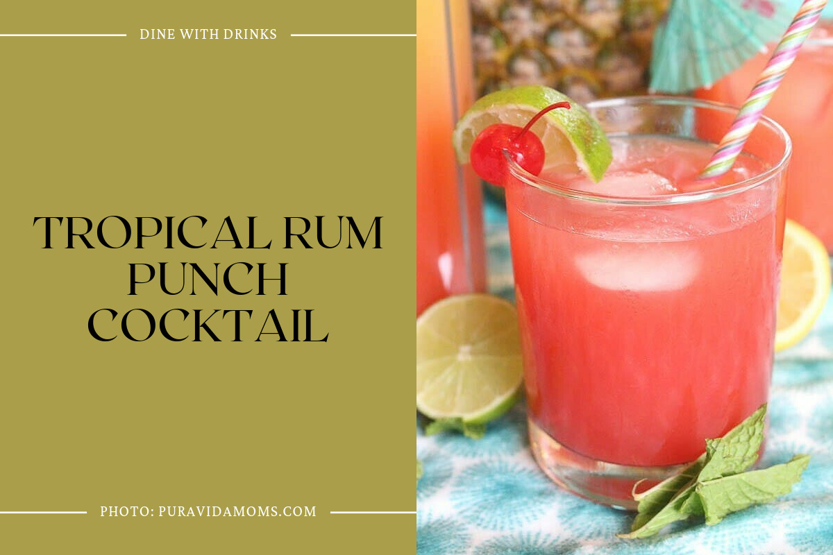 Tropical Rum Punch Cocktail
