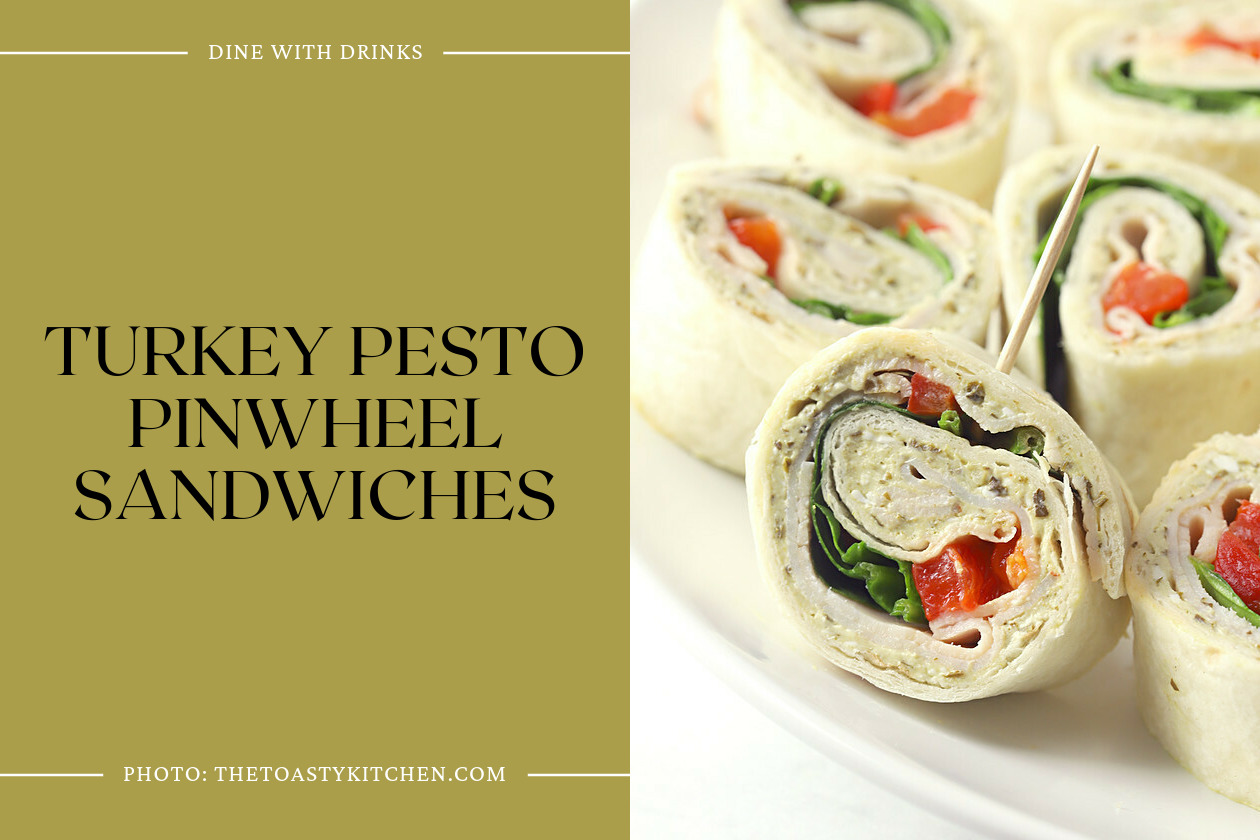 Turkey Pesto Pinwheel Sandwiches