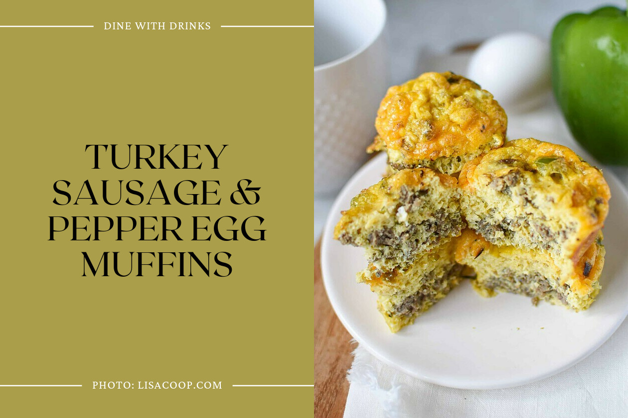 Turkey Sausage & Pepper Egg Muffins