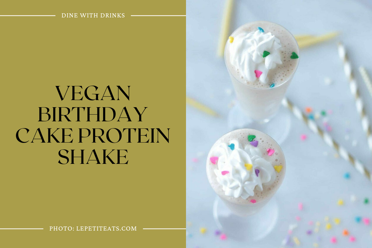Vegan Birthday Cake Protein Shake