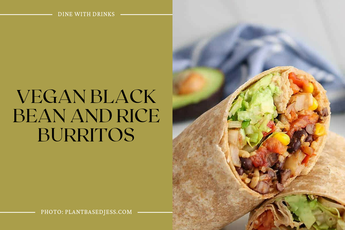 Vegan Black Bean And Rice Burritos