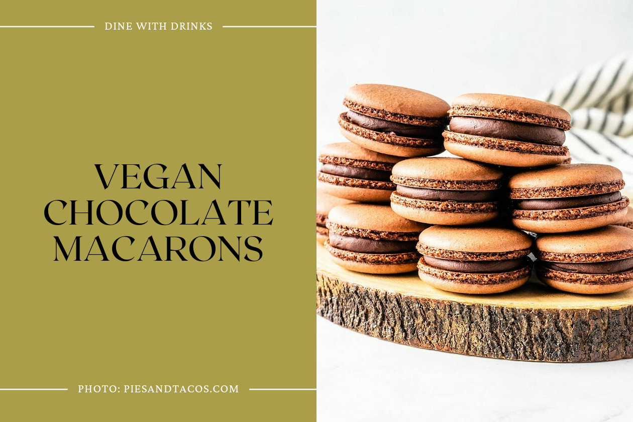 Vegan Chocolate Macarons