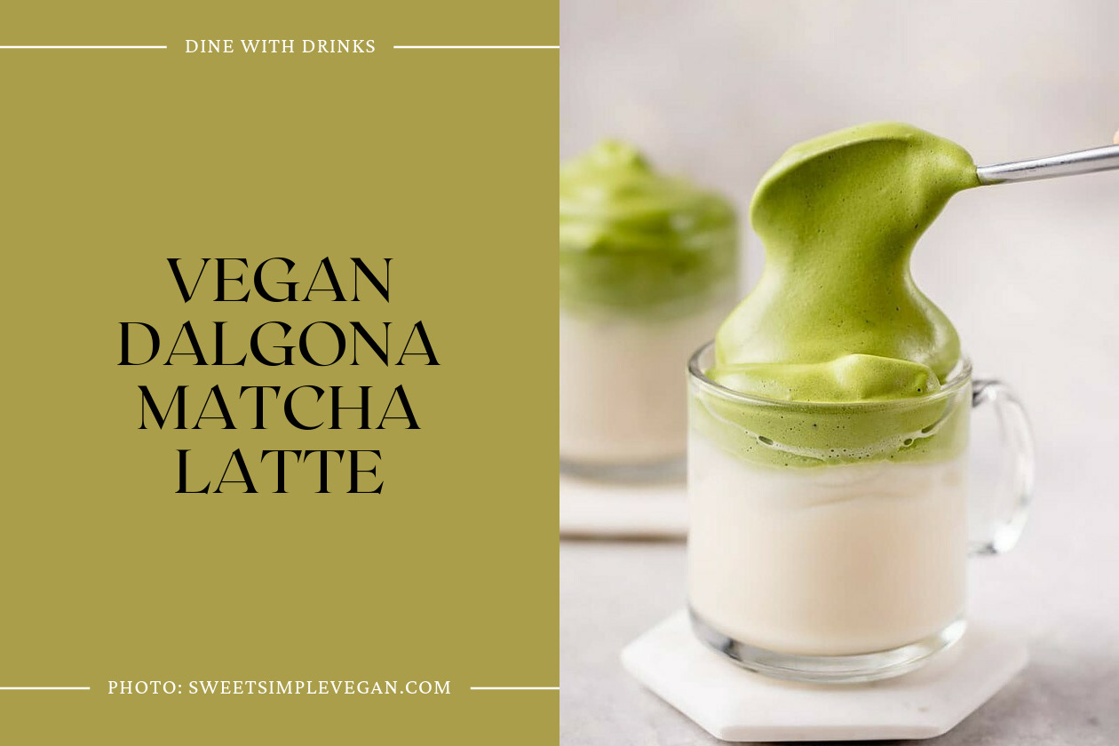 Vegan Dalgona Matcha Latte