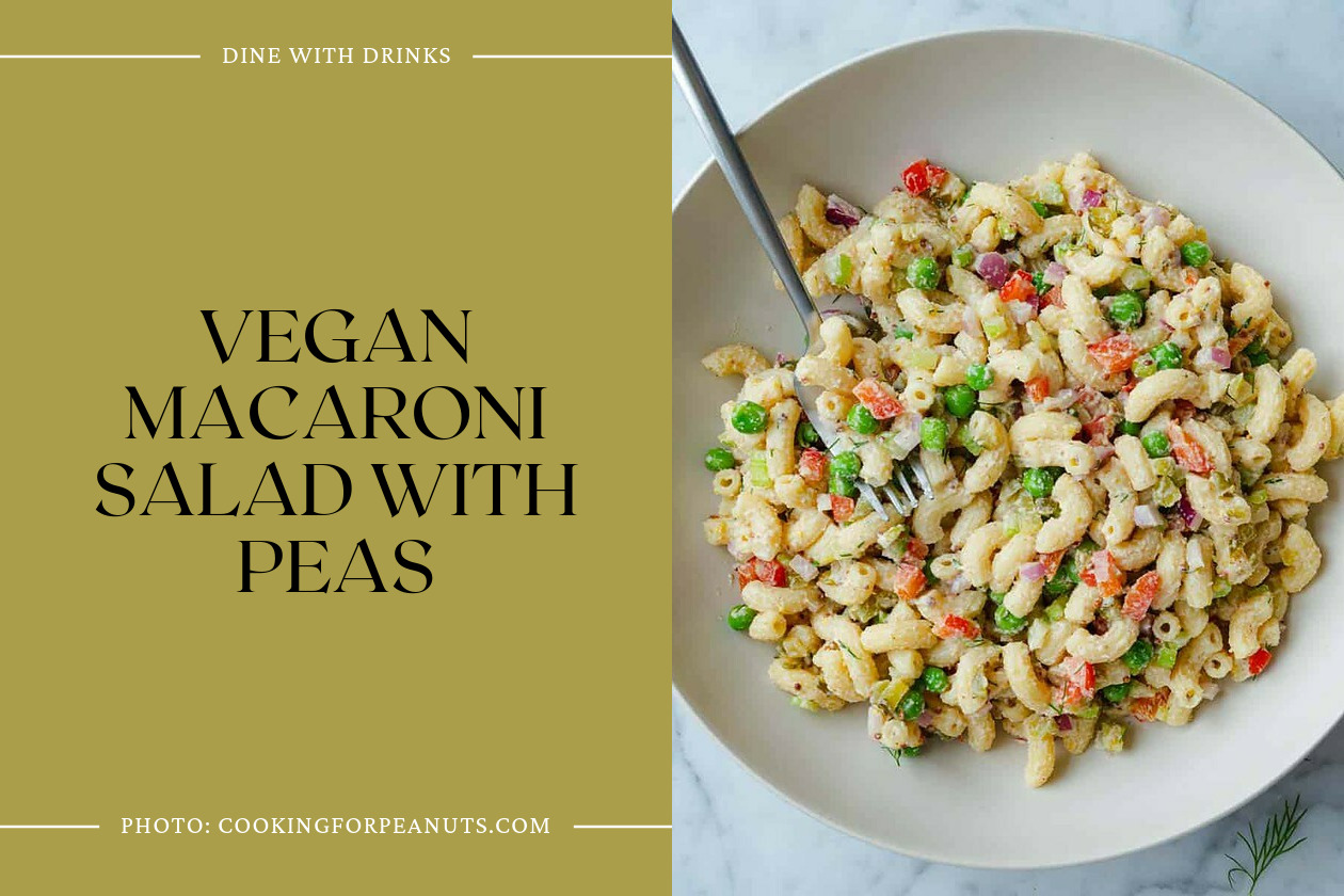 Vegan Macaroni Salad With Peas