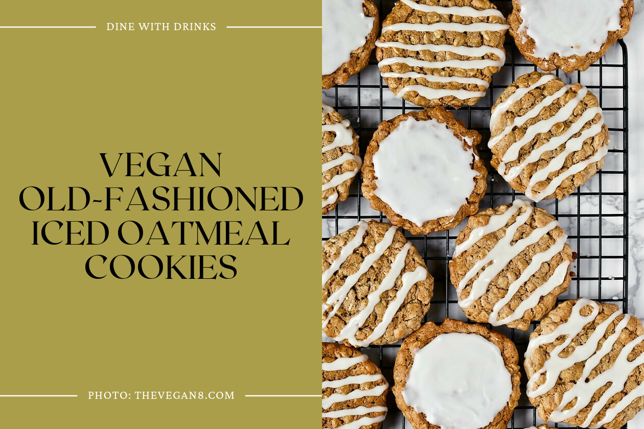 Vegan Old-Fashioned Iced Oatmeal Cookies