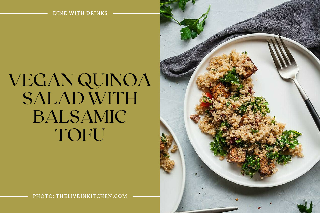 Vegan Quinoa Salad With Balsamic Tofu