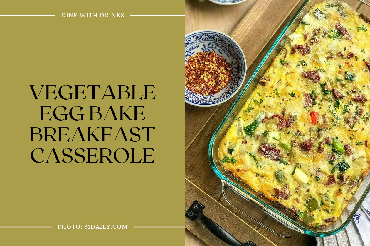 Vegetable Egg Bake Breakfast Casserole