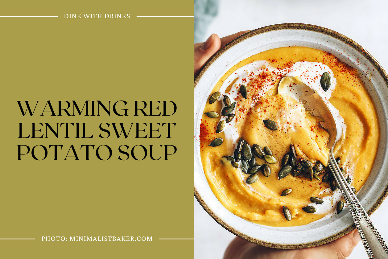 Warming Red Lentil Sweet Potato Soup