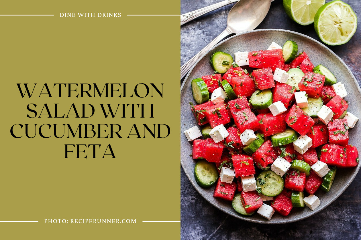 Watermelon Salad With Cucumber And Feta