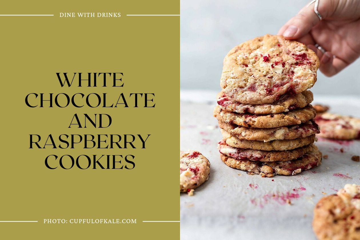 White Chocolate And Raspberry Cookies