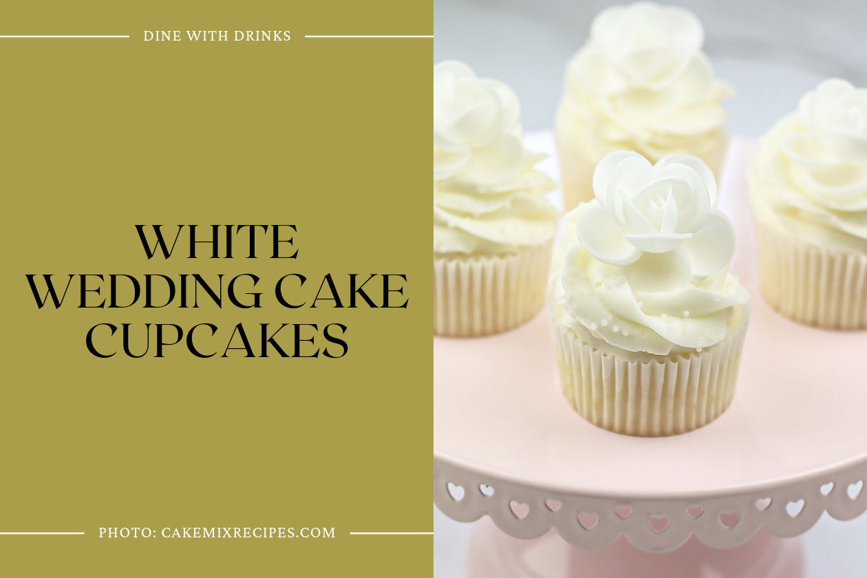 White Wedding Cake Cupcakes