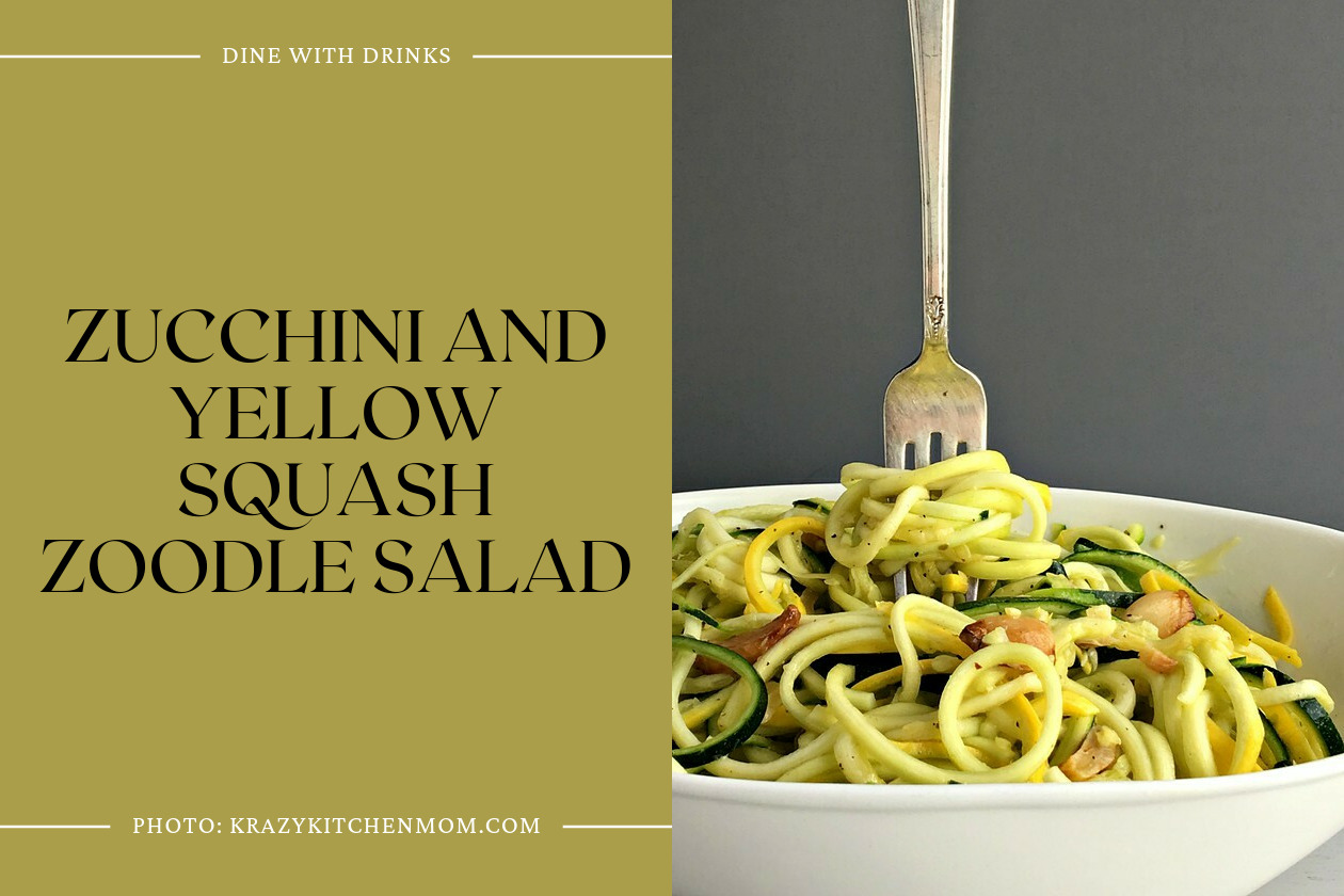 Zucchini And Yellow Squash Zoodle Salad