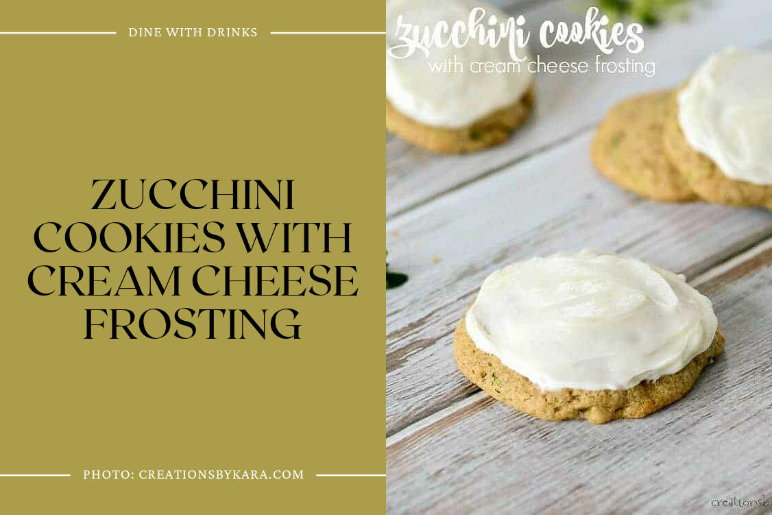 Zucchini Cookies With Cream Cheese Frosting