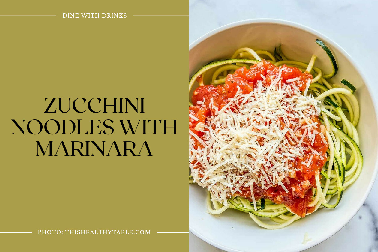 Zucchini Noodles With Marinara