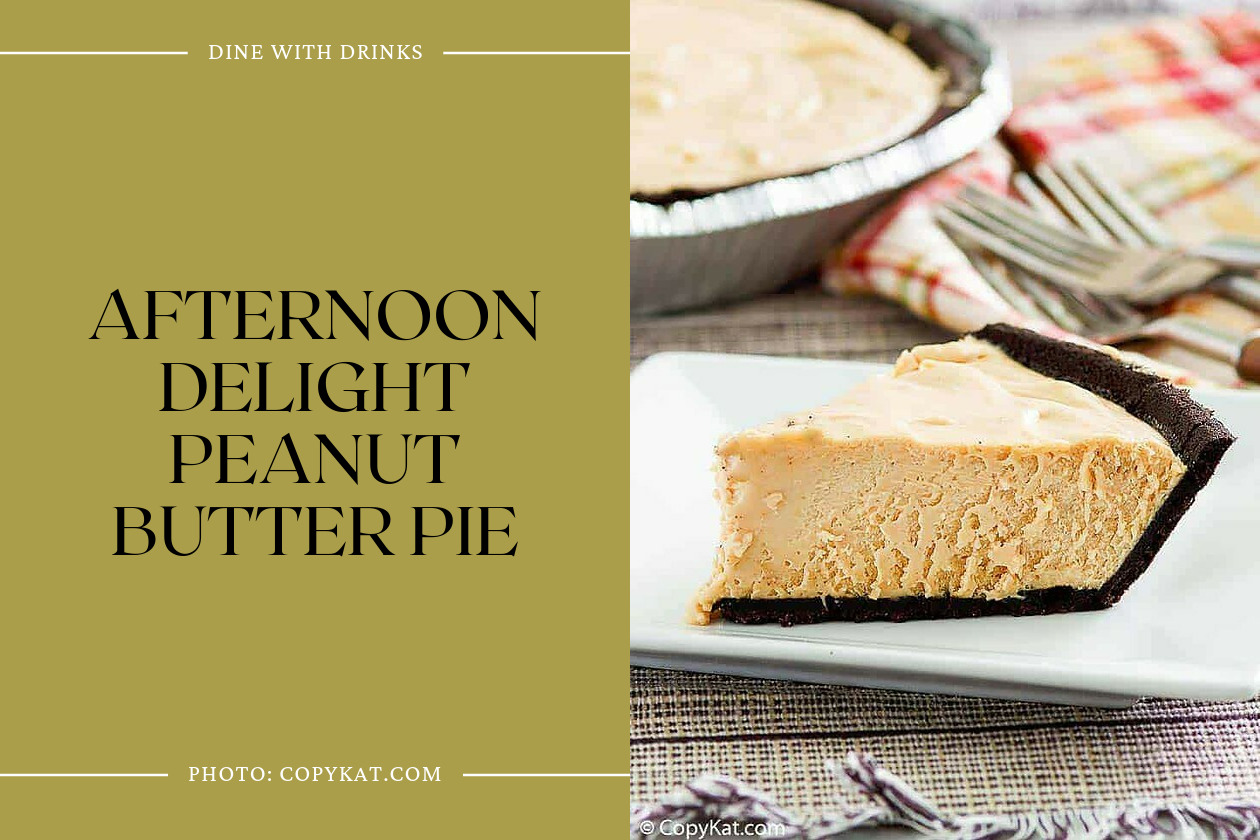 Afternoon Delight Peanut Butter Pie