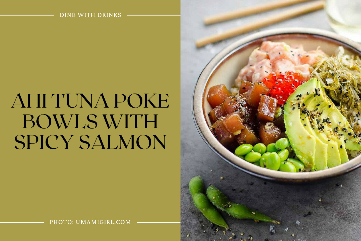Ahi Tuna Poke Bowls With Spicy Salmon