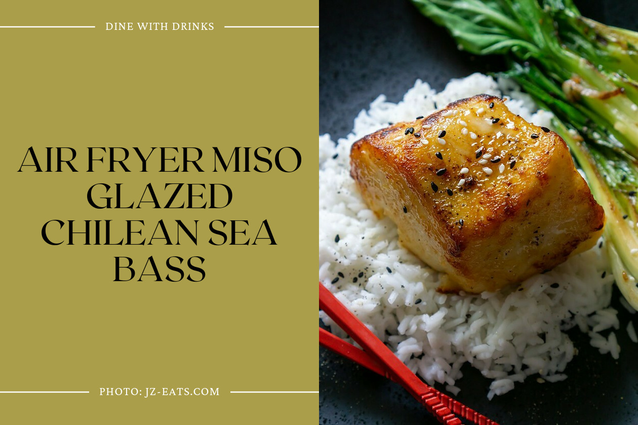 Air Fryer Miso Glazed Chilean Sea Bass