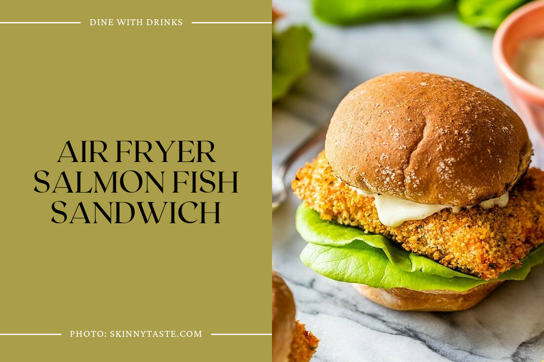 Air Fryer Salmon Fish Sandwich