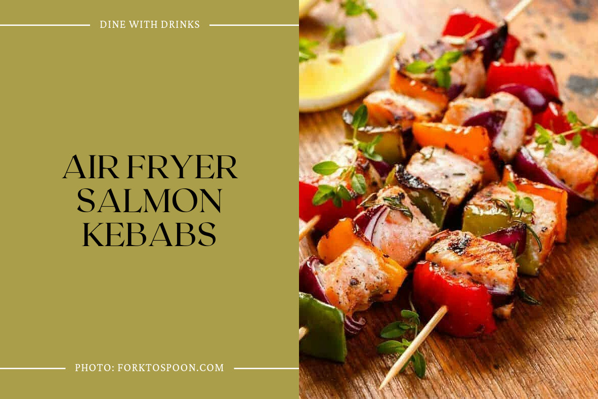Air Fryer Salmon Kebabs