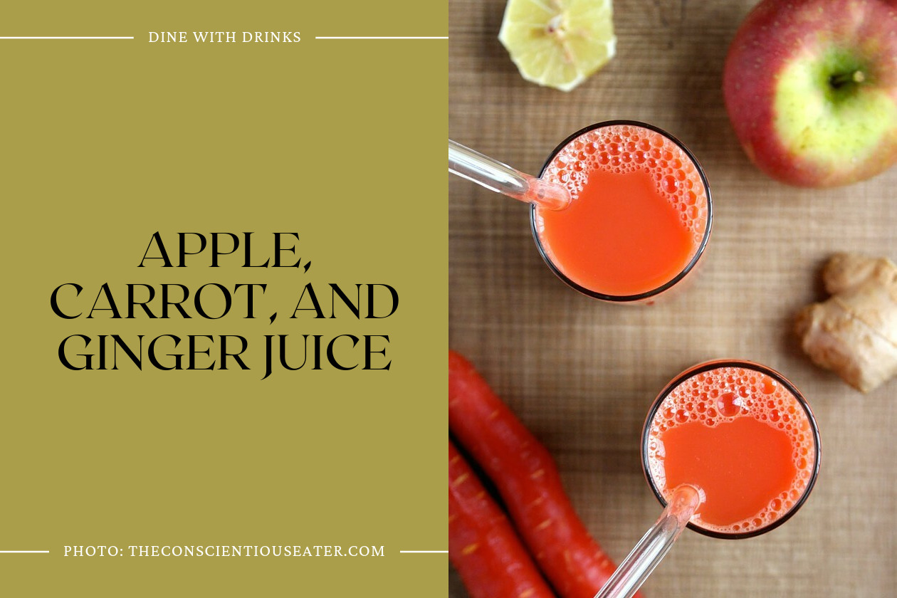 Apple, Carrot, And Ginger Juice