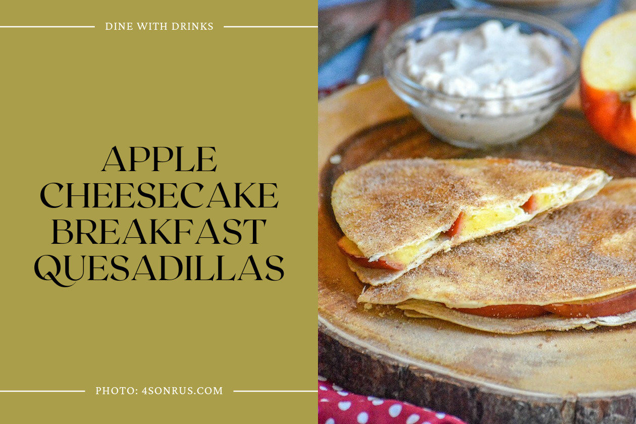 Apple Cheesecake Breakfast Quesadillas
