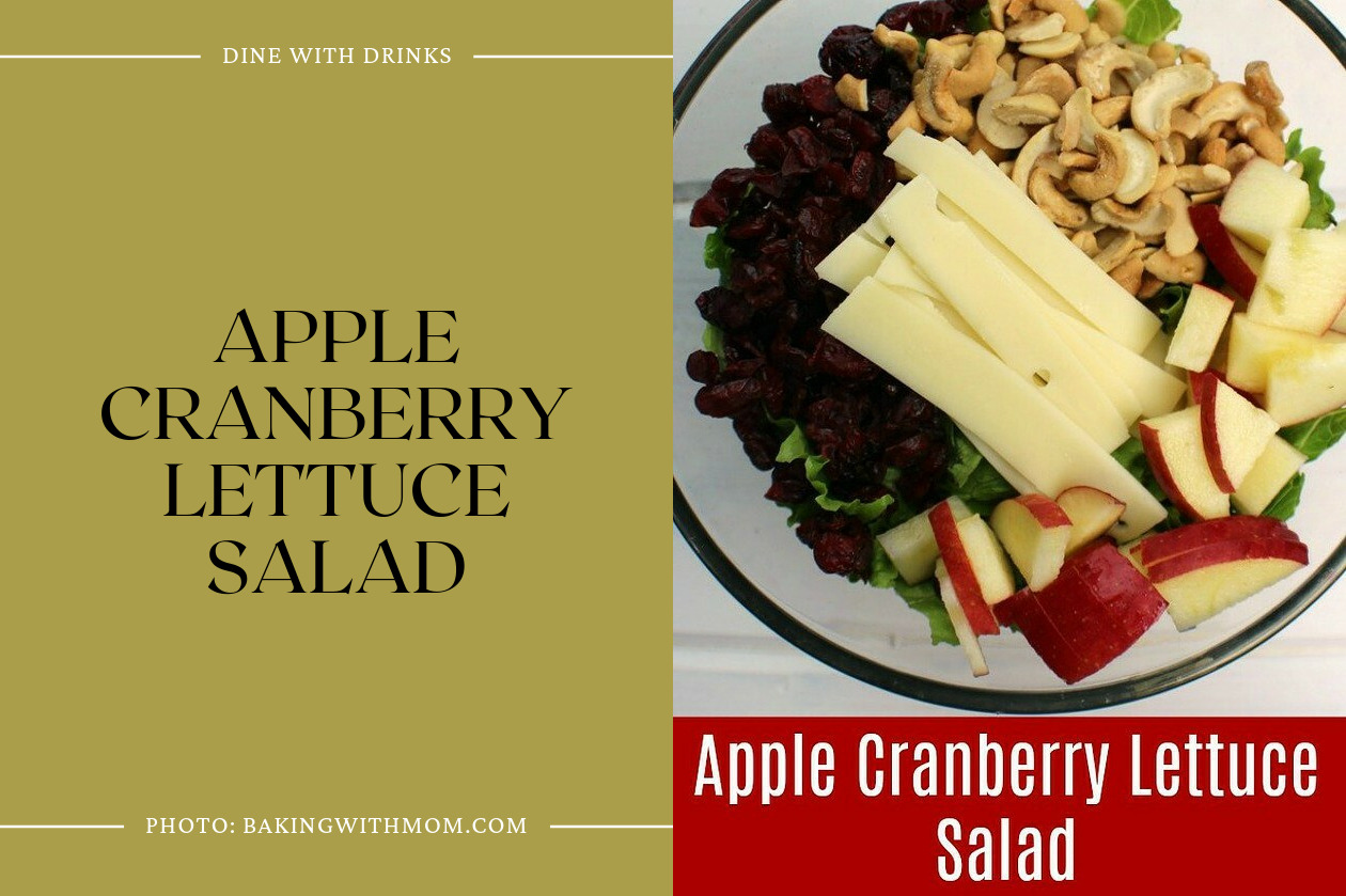 Apple Cranberry Lettuce Salad