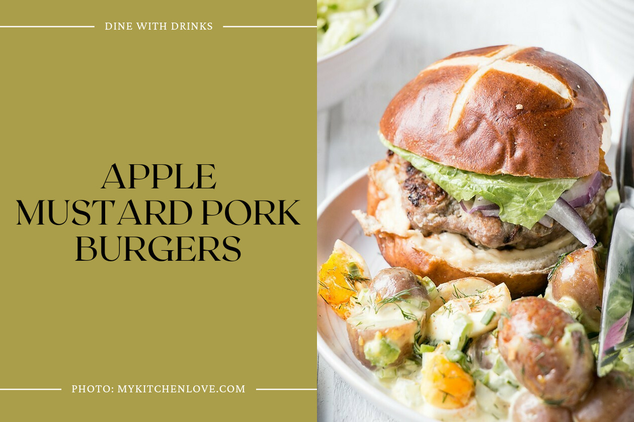 Apple Mustard Pork Burgers