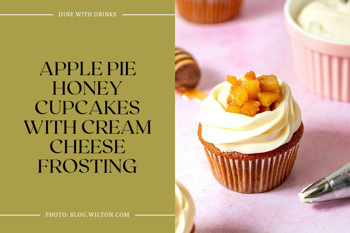 Apple Pie Honey Cupcakes With Cream Cheese Frosting
