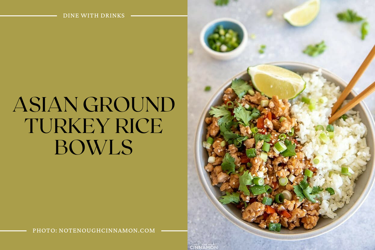 Asian Ground Turkey Rice Bowls