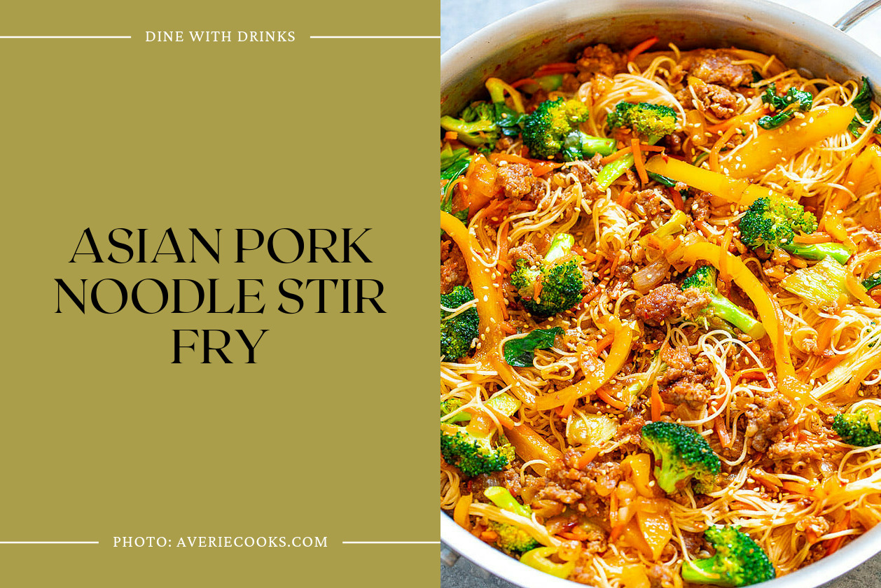 Asian Pork Noodle Stir Fry