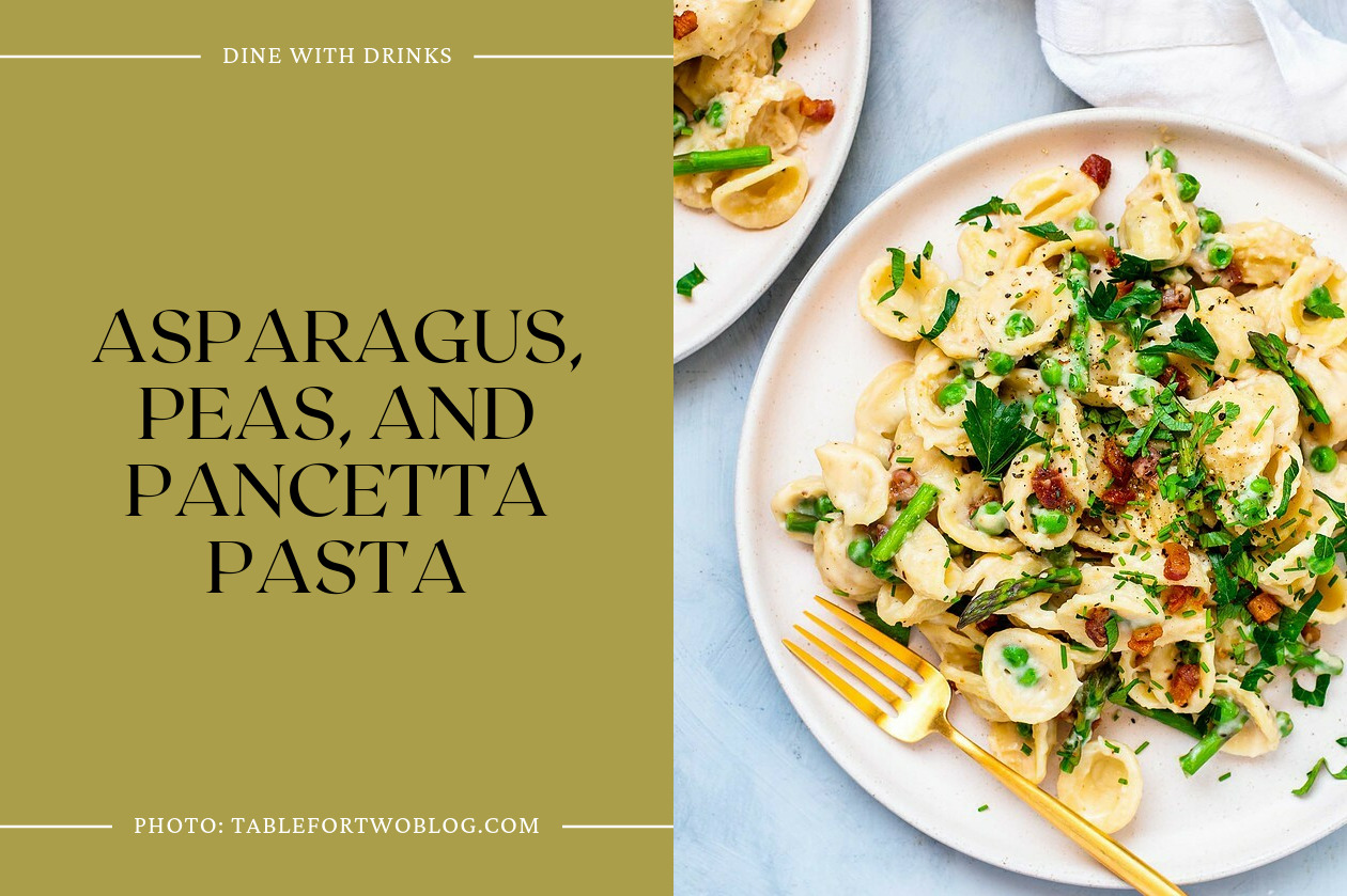 Asparagus, Peas, And Pancetta Pasta