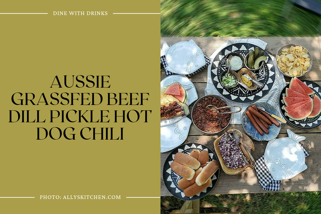 Aussie Grassfed Beef Dill Pickle Hot Dog Chili