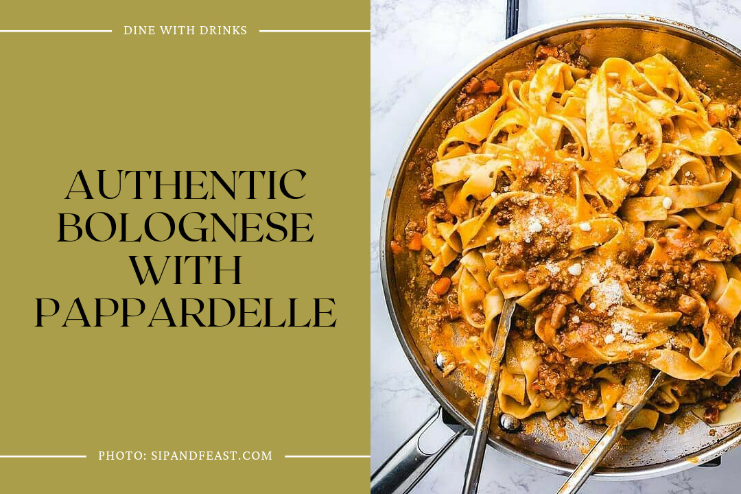 Authentic Bolognese With Pappardelle