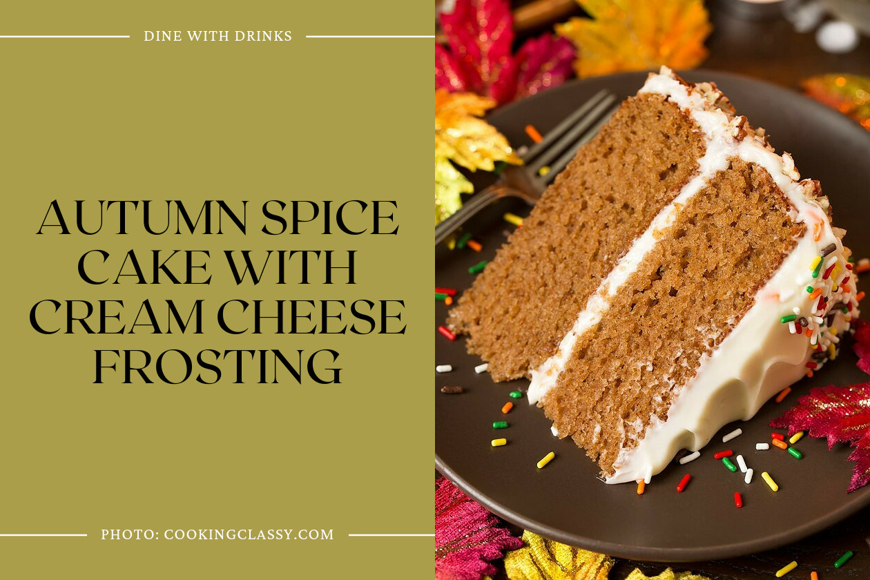 Autumn Spice Cake With Cream Cheese Frosting