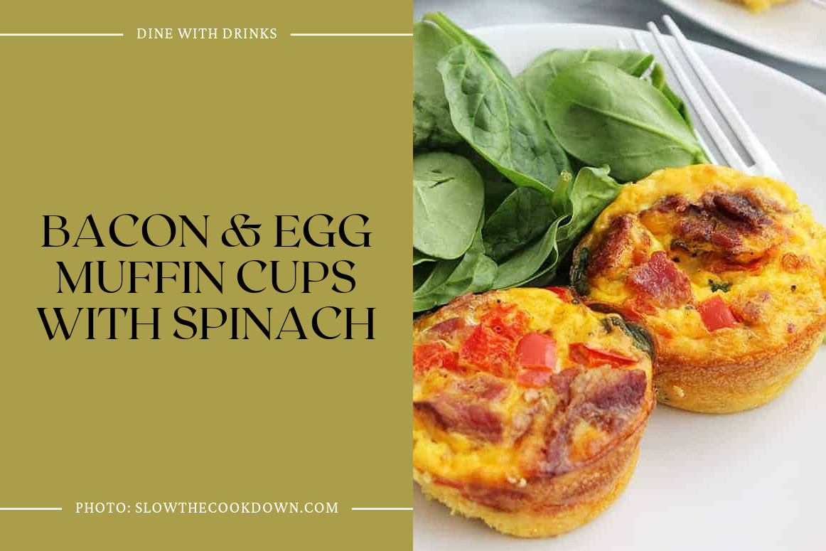 Bacon & Egg Muffin Cups With Spinach