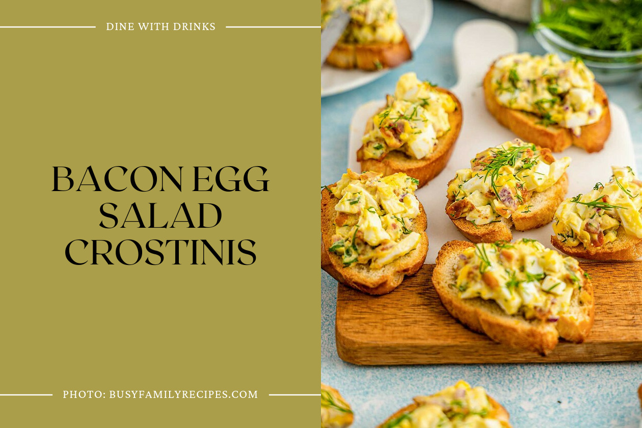 Bacon Egg Salad Crostinis