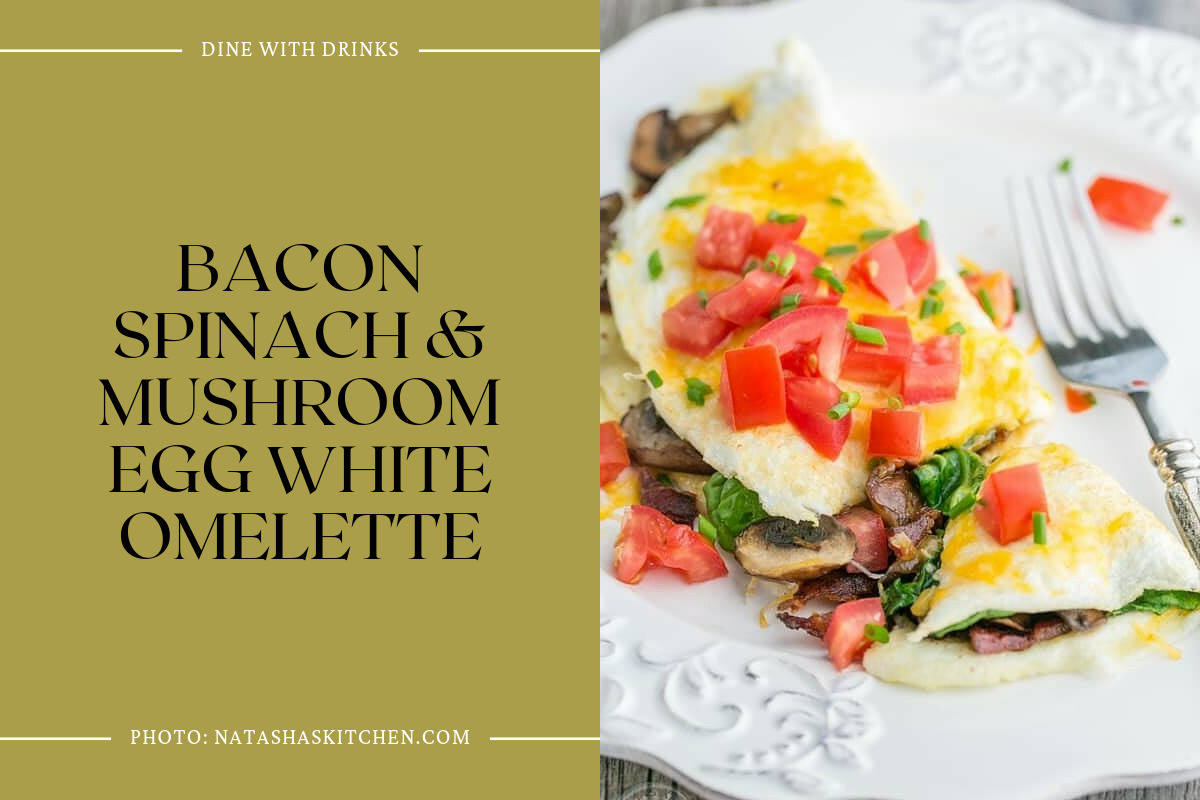 Bacon Spinach & Mushroom Egg White Omelette