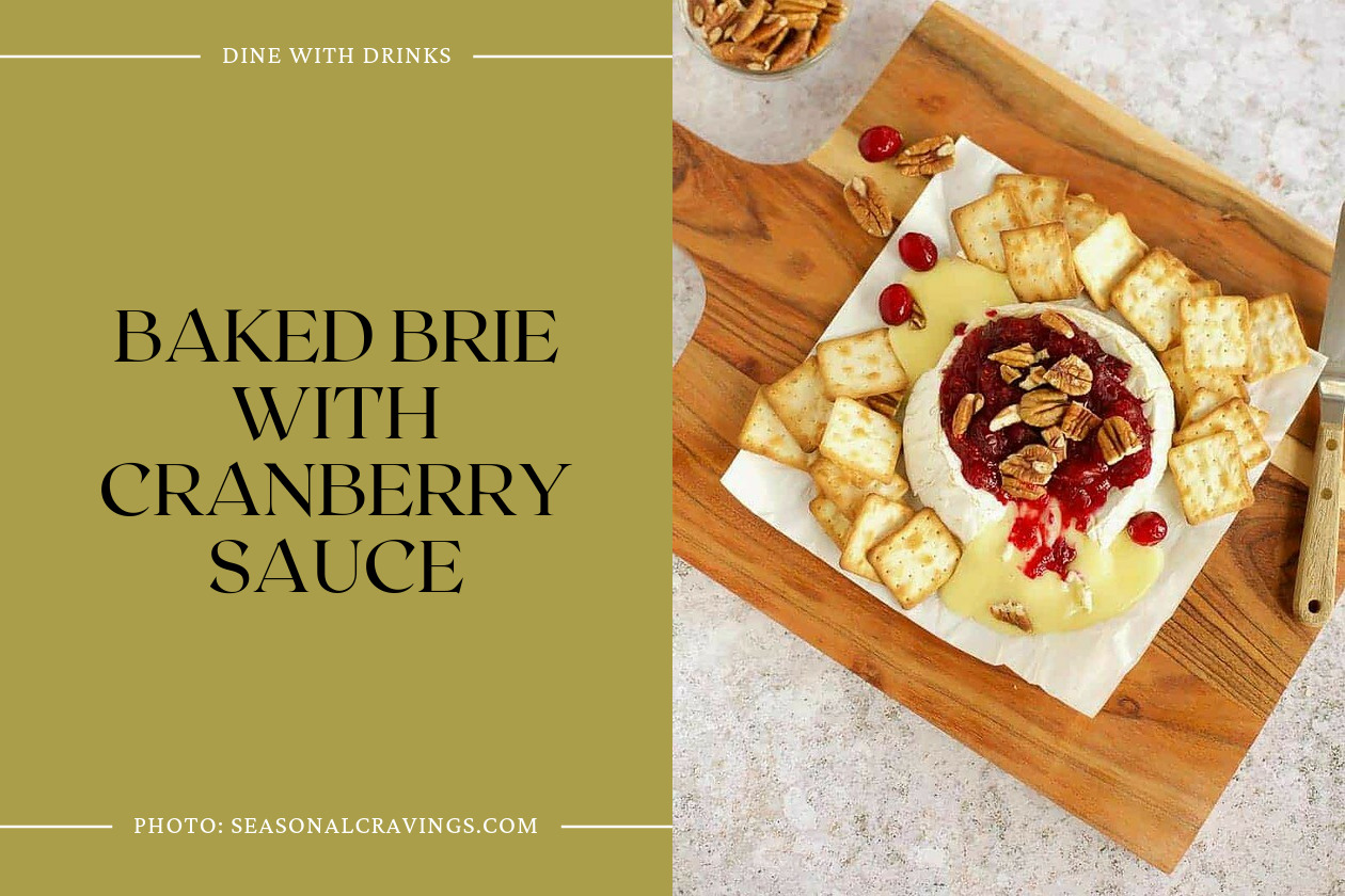 Baked Brie With Cranberry Sauce