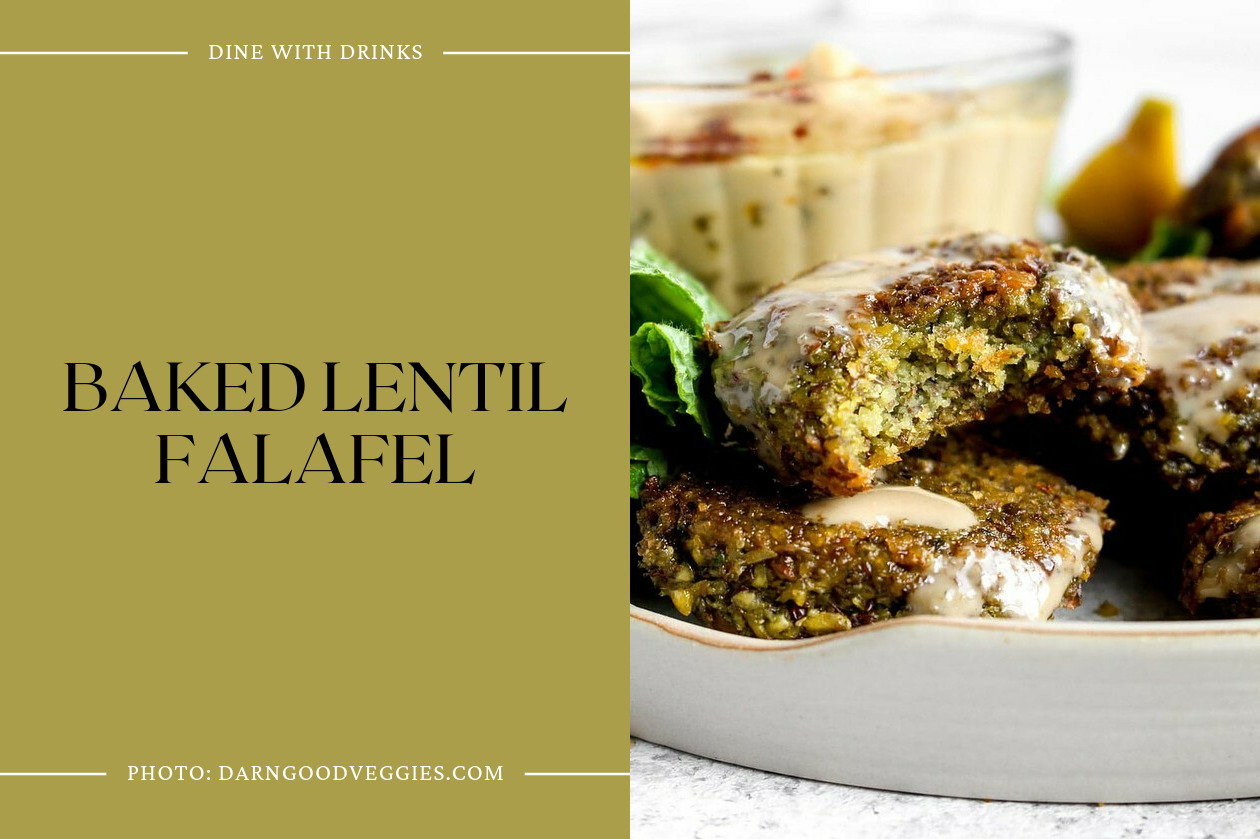 Baked Lentil Falafel