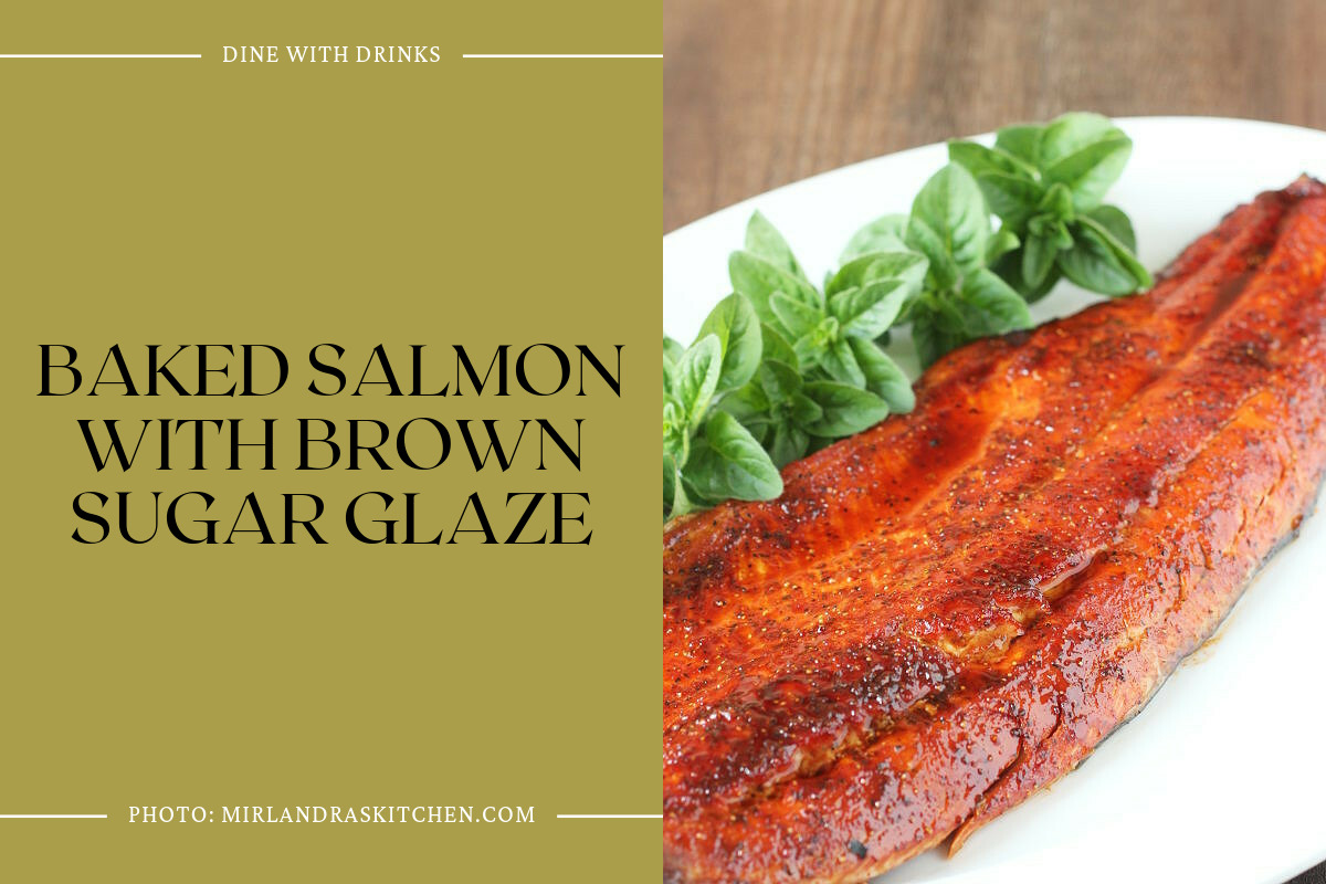 Baked Salmon With Brown Sugar Glaze