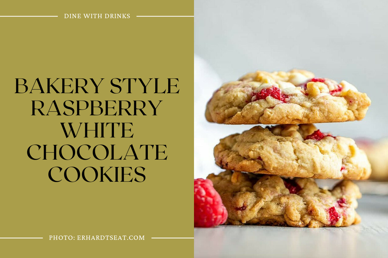 Bakery Style Raspberry White Chocolate Cookies