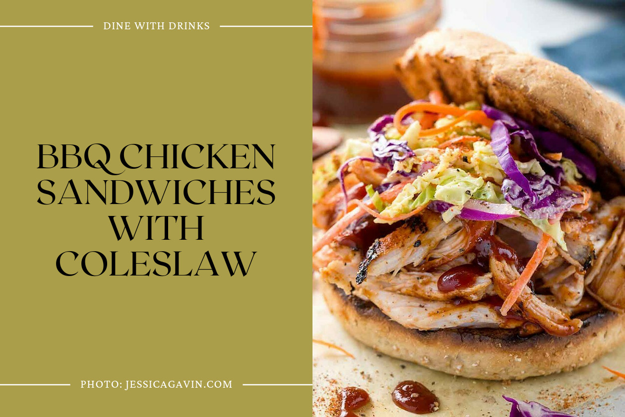 Bbq Chicken Sandwiches With Coleslaw