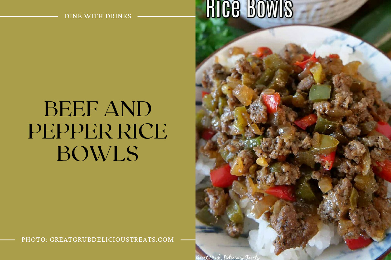 Beef And Pepper Rice Bowls