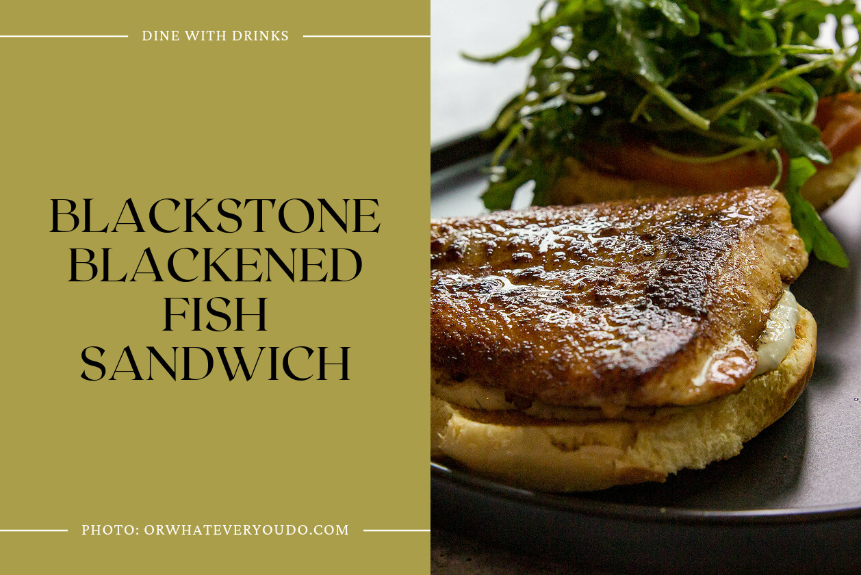 Blackstone Blackened Fish Sandwich