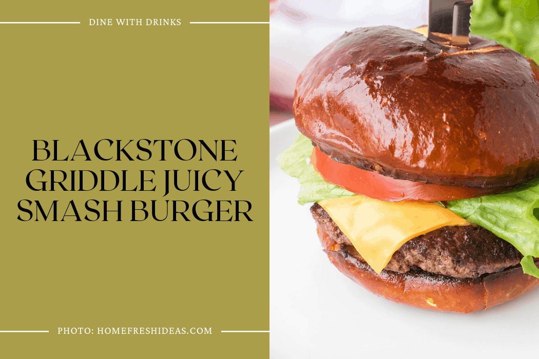 Blackstone Griddle Juicy Smash Burger