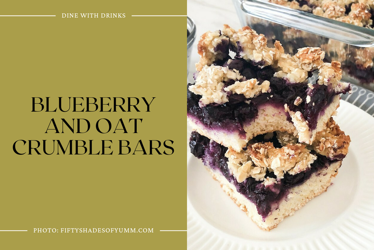 Blueberry And Oat Crumble Bars