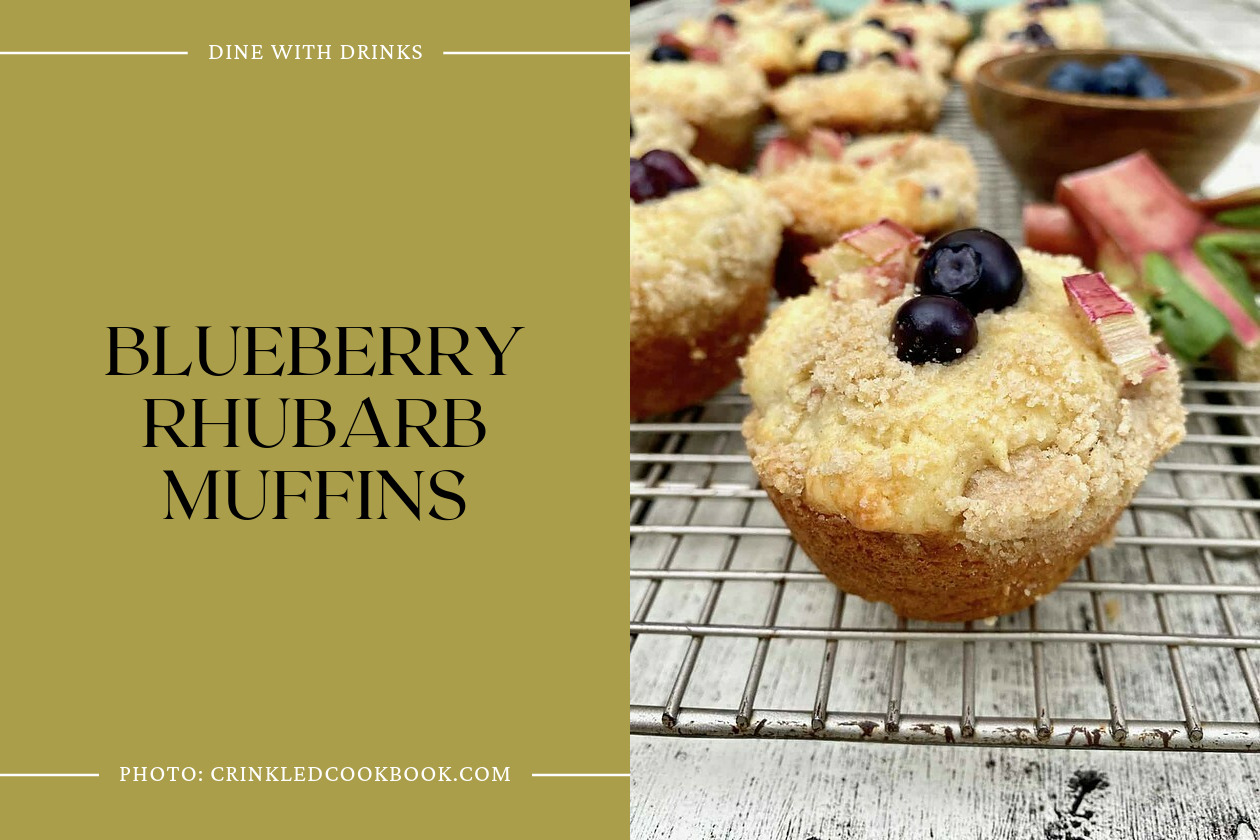 Blueberry Rhubarb Muffins